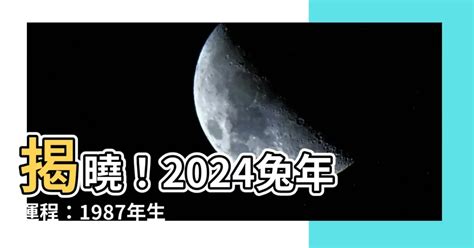 2024兔年運程1987